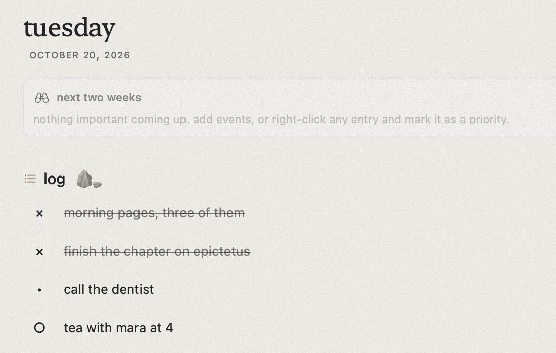 tabula on mac in the limestone theme, zoomed in