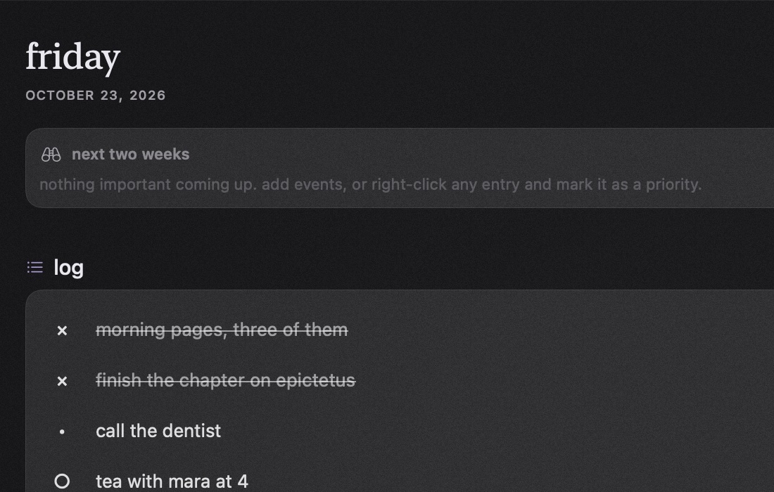 tabula on mac in the obsidian theme, zoomed in