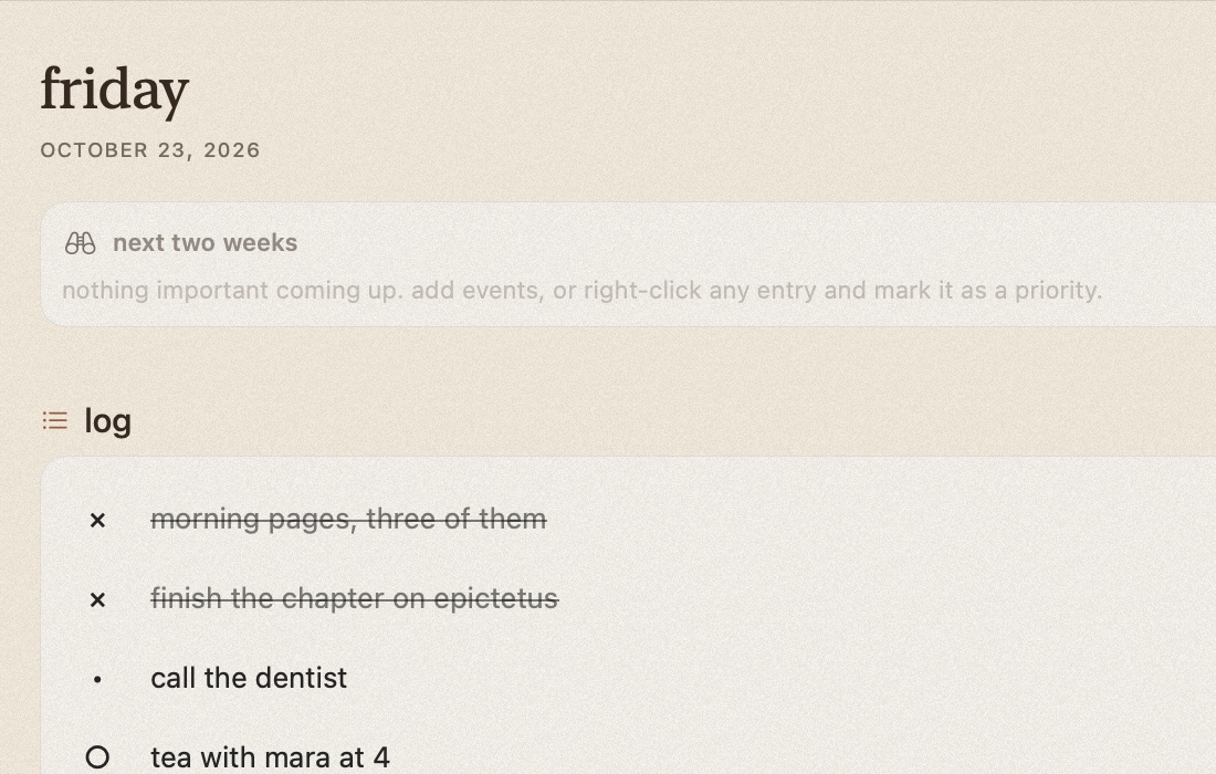 tabula on mac in the sandstone theme, zoomed in