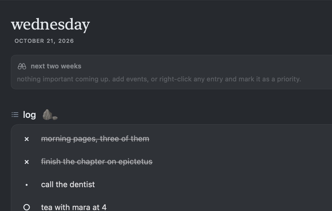 tabula on mac in the slate theme, zoomed in
