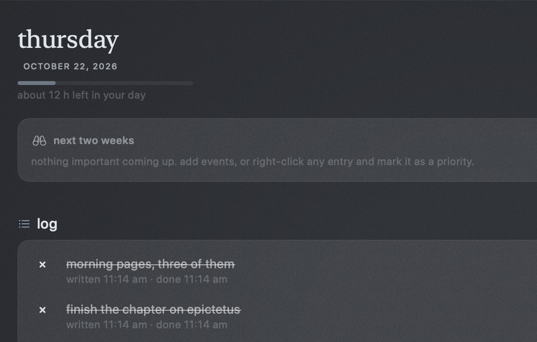 tabula on mac in the slate theme, zoomed in